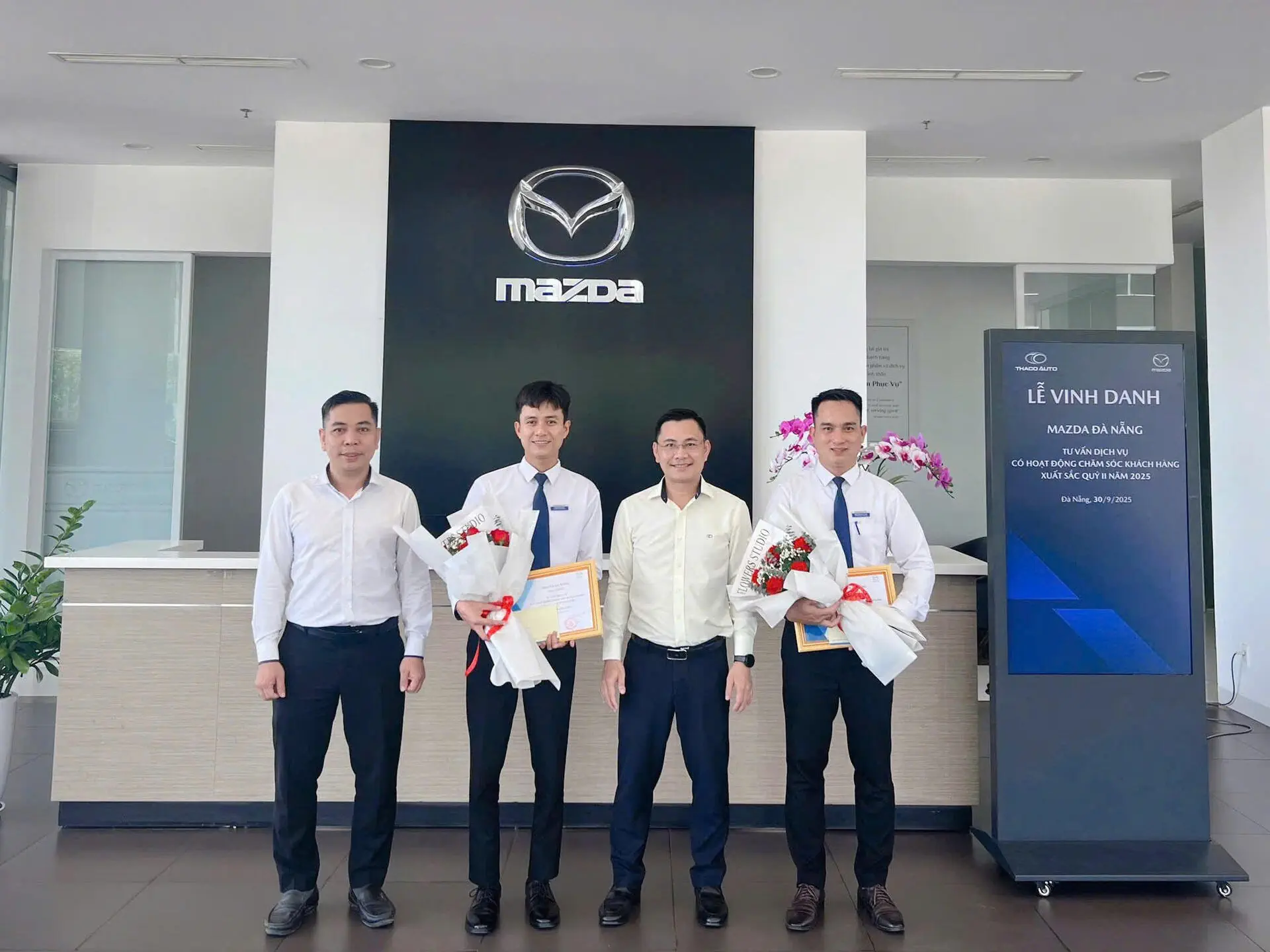 Mazda Tam Kỳ vinh danh Tư vấn dịch vụ xuất sắc Quý II/2025