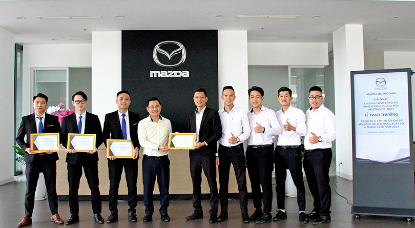 THACO AUTO Quảng Nam đạt giải Nhất tại chương trình Mazda VoC năm 2023